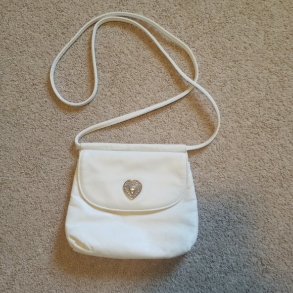 Fossil Handbags - Vintage Fossil White Leather Cross Body Handbag